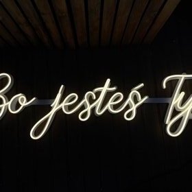 Napis Led Bo jesteś Ty