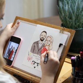 Live Art - malowanie na żywo gości weselnych